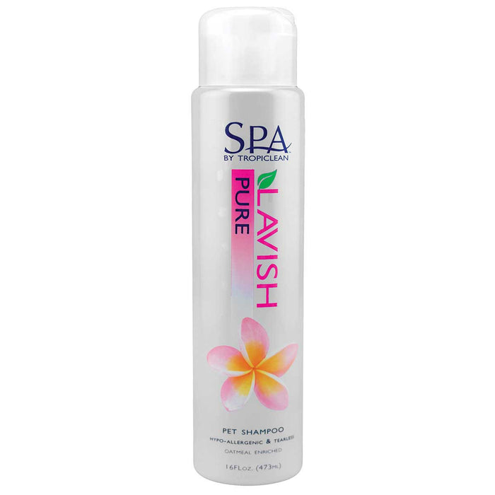 Champú puro Lavish para mascotas de SPA by TropiClean, 16 oz