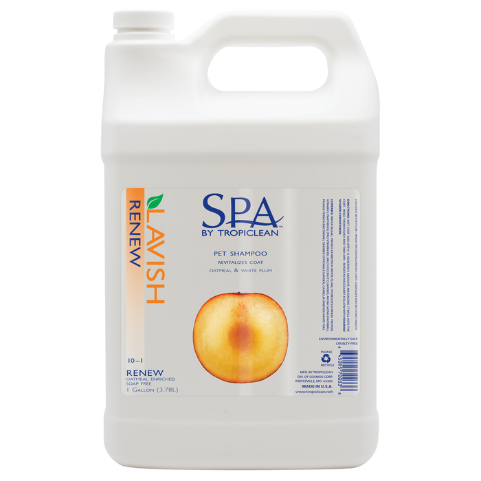 Champú Lavish Renew para mascotas de SPA by TropiClean, 1 galón
