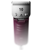 Close-up of Andis AGC 2 Burgundy clipper with detachable blade, showcasing its sleek design and professional features.