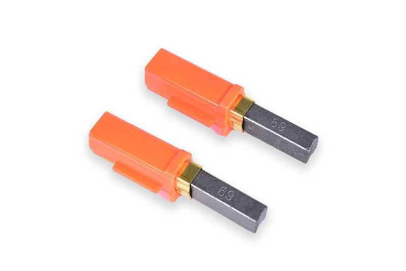 Orange Carbon Brushes