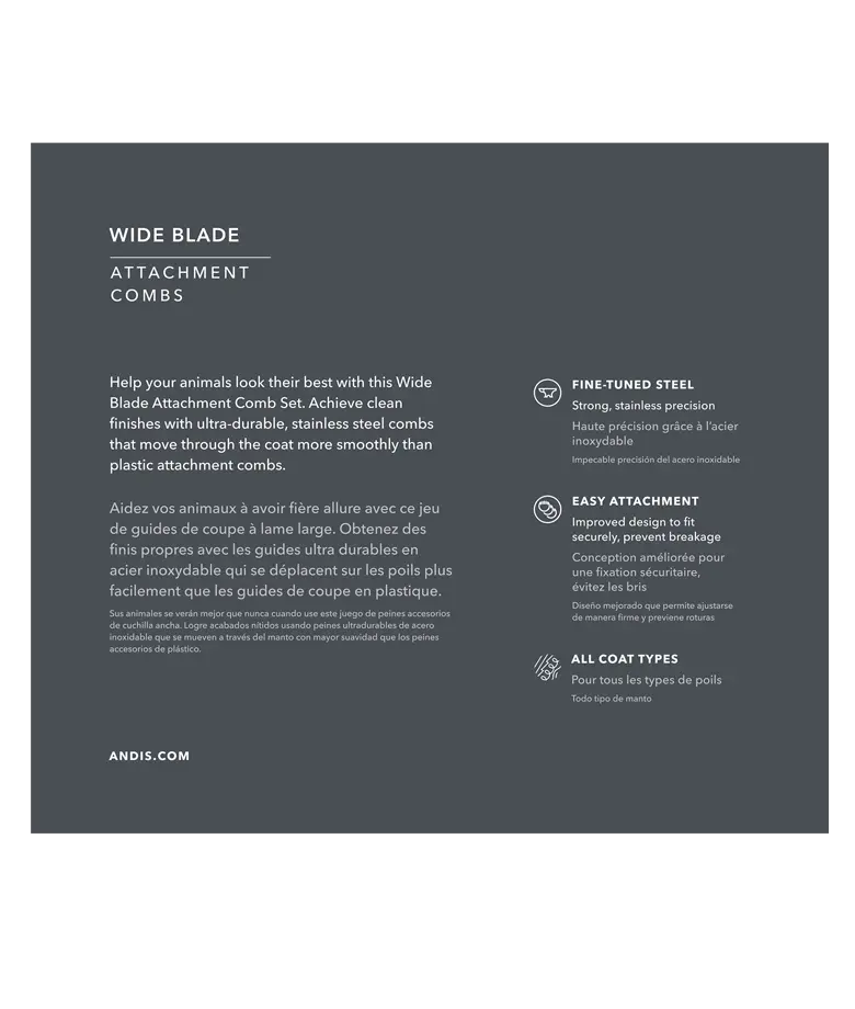 8PC Wide Guide Comb Set