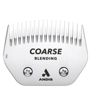 Andis coarse blending clipper blade with a straight front view, designed for smooth hair blending and finishing.
