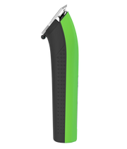Andis ProClip 5-in-1 Green Clipper showcasing its sleek design and adjustable blade settings from a left-side profile view.