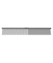 Andis 7.5-inch steel comb with wide teeth for hair grooming and styling, shown in horizontal view.