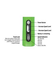 Andis ProClip 5-in-1 Green Clipper with adjustable blade and ergonomic design, displayed on a neutral background.