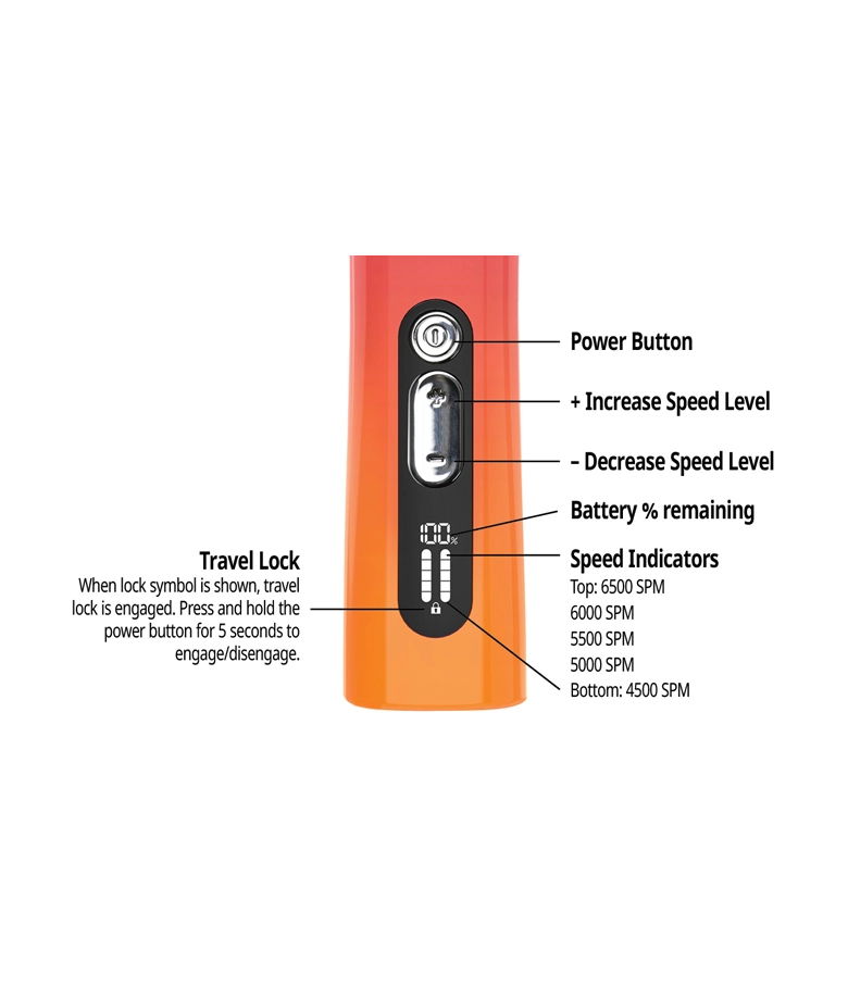 Andis ProClip 5-in-1 Sunset Clipper with ergonomic design and colorful sunset finish, showcasing blades and body.