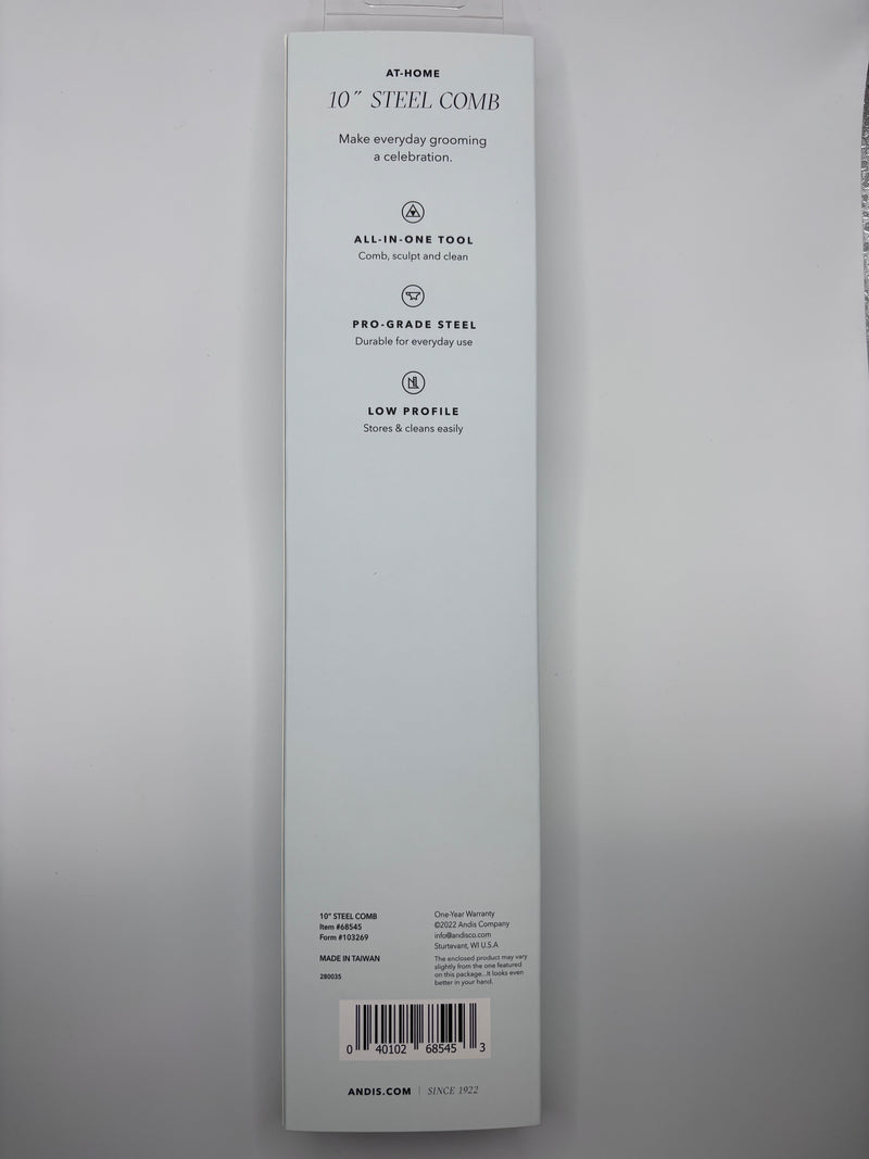 ANDIS 10" STEEL COMB