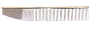 Semi Moon grooming brush from Groomer Supply House with a semi-circular shape and wooden handle for professional pet grooming.