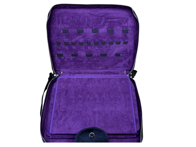 GSH Professional Grooming Shear Case – Holds Up to 60 Shears | Purple Velvet Interior