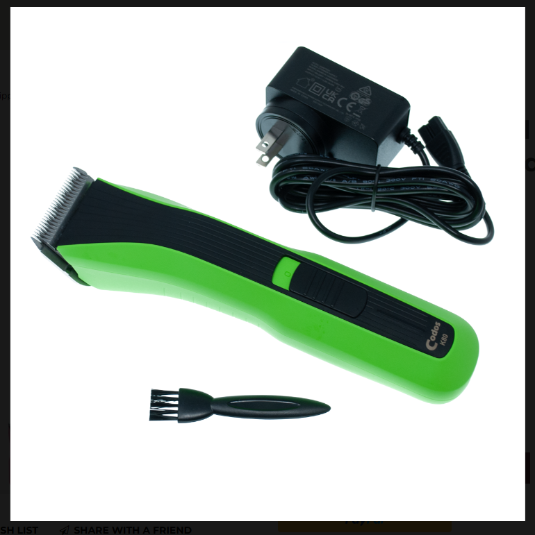 Codos K80 2-Speed Cordless Clipper