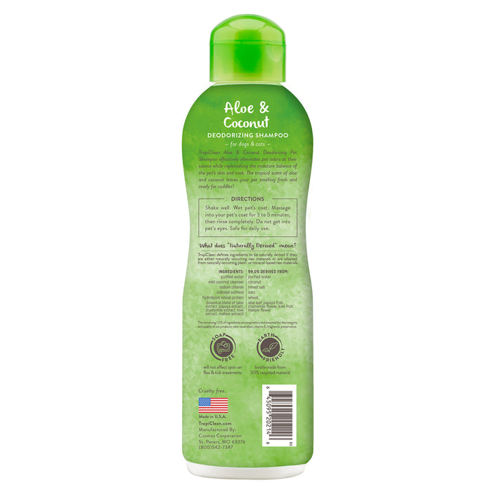 Champú desodorante con aloe y coco, 1 galón