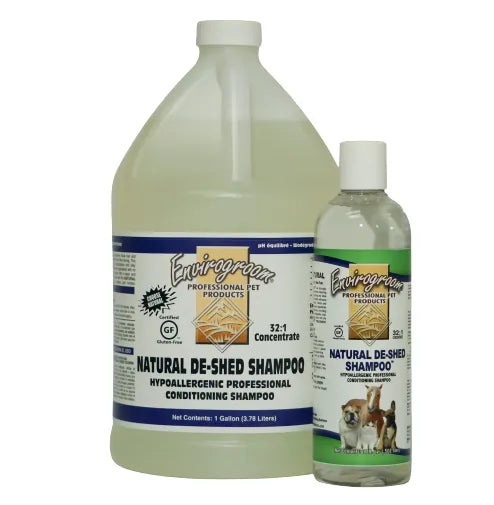 Natural De-Shed Shampoo Hypo Allergenic Professional Conditioning Shampoo 32:1