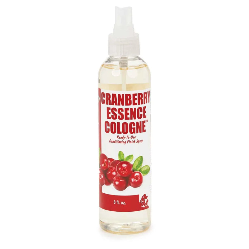 Envirogroom Cranberry Essence Shampoo bottle in 8oz size with label visible and pump dispenser.