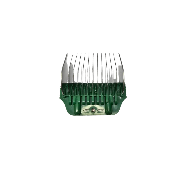 Groomer Supply House GSH 7-piece wide guide comb bundle for professional pet grooming, displayed with various comb sizes.